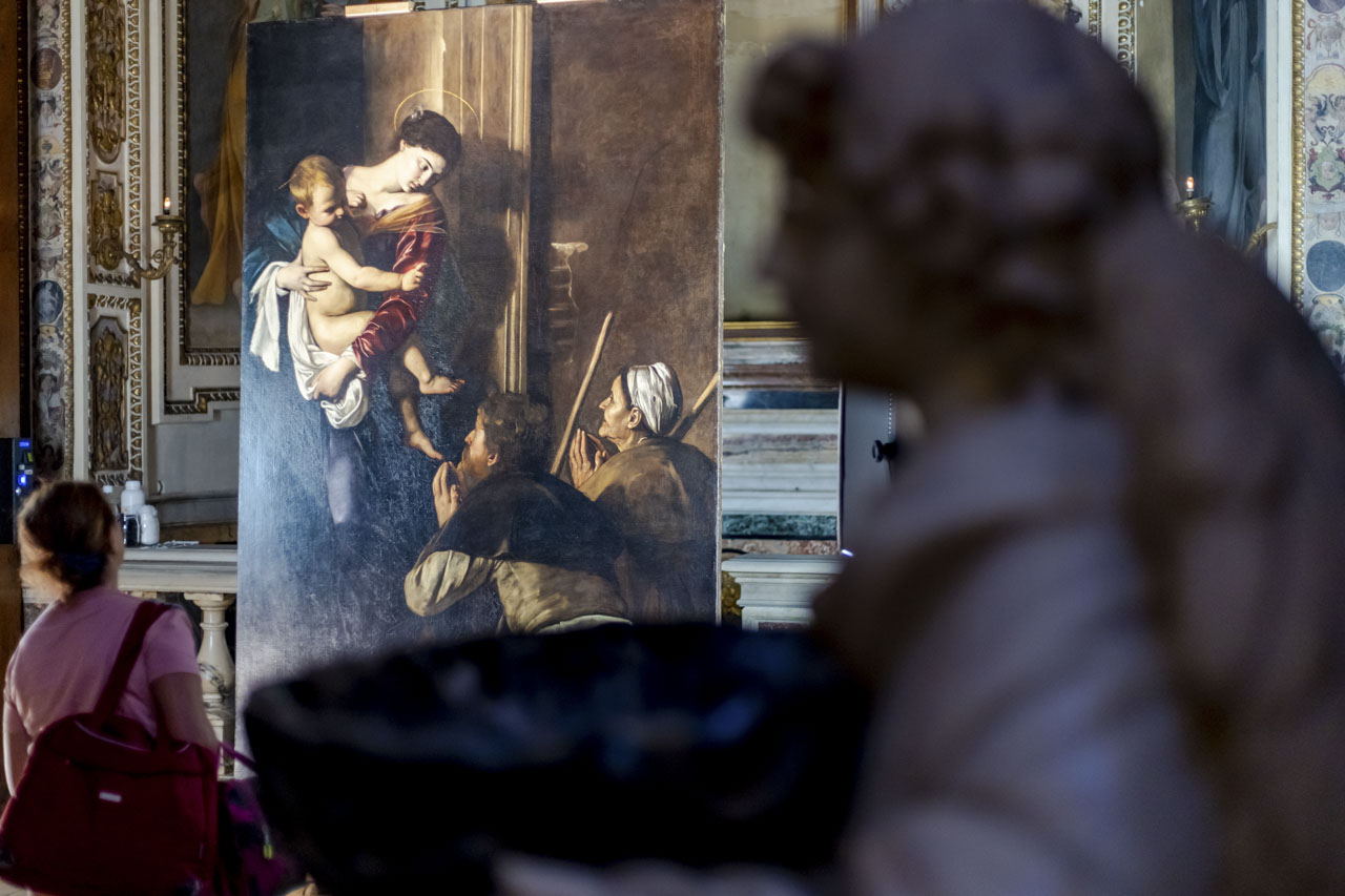 Mit mawa das Gemälde »Madonna dei Pellegrini« in Rom entdecken